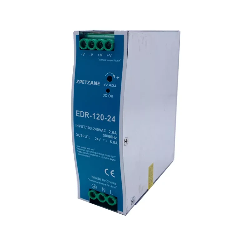 EDR-120W DIN مزود طاقة بمفتاح مثبت على السكك الحديدية