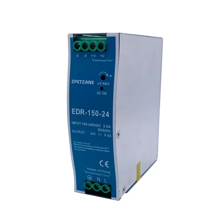 EDR-150W DIN مزود طاقة بمفتاح مثبت على السكك الحديدية
