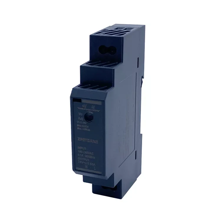 HDR-15W DIN مزود طاقة بمفتاح مثبت على السكك الحديدية