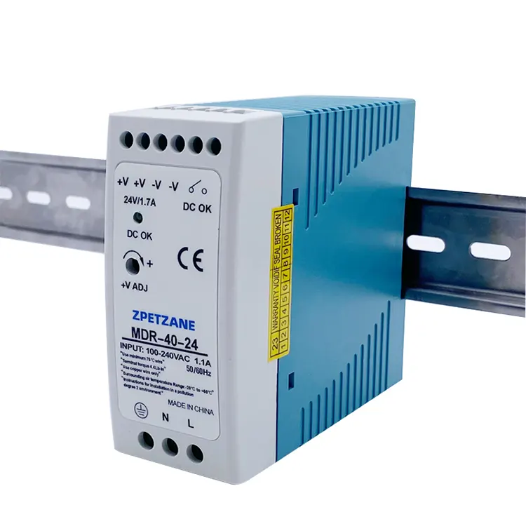 MDR-40W DIN مفتاح التيار الكهربائي المثبت على السكك الحديدية